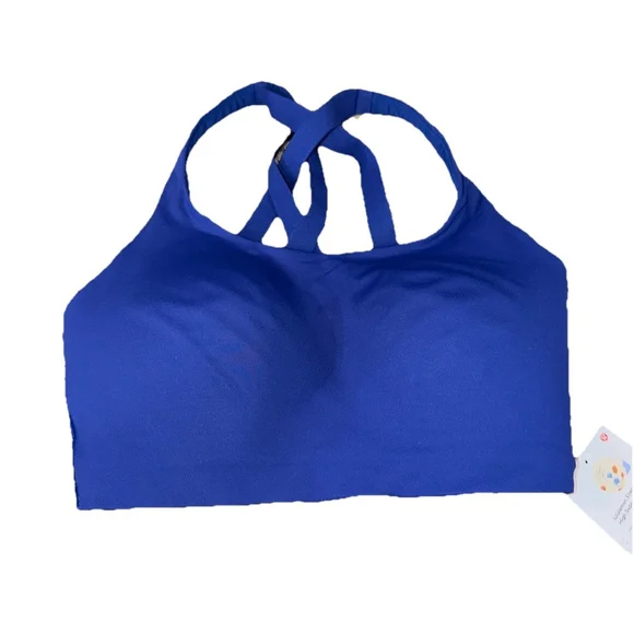 LULULEMON ENERGY HIGH SUPPORT BRA DEEP SEA BLUE SIZE 34DDD